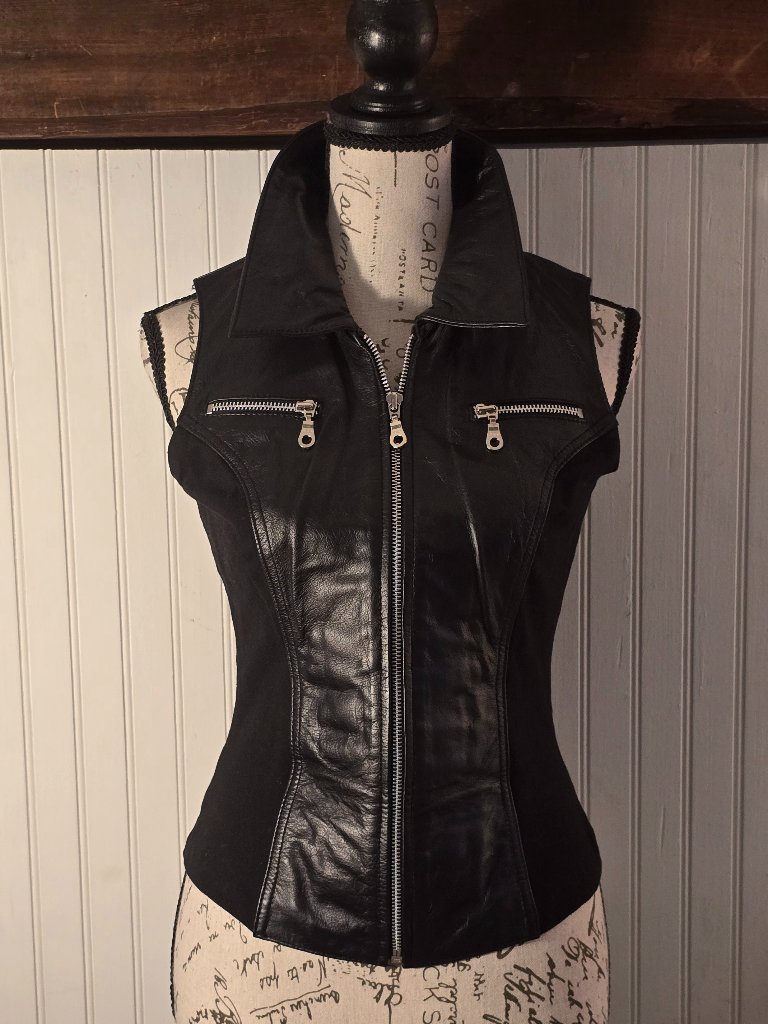 Wilson's Maxima Black Leather Vest